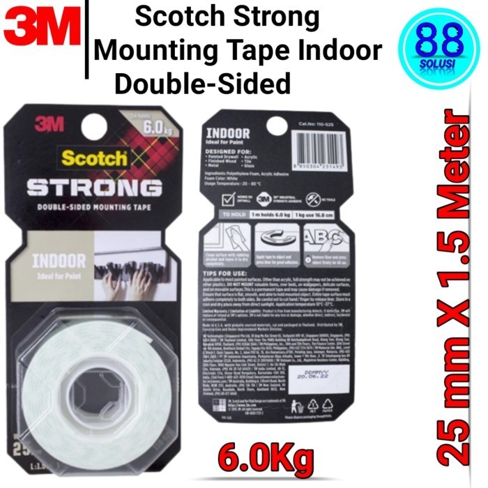 

HOT PROMO Double Tape 3M 110-S25 Scotch Strong Mounting Indoor ORIGINAL