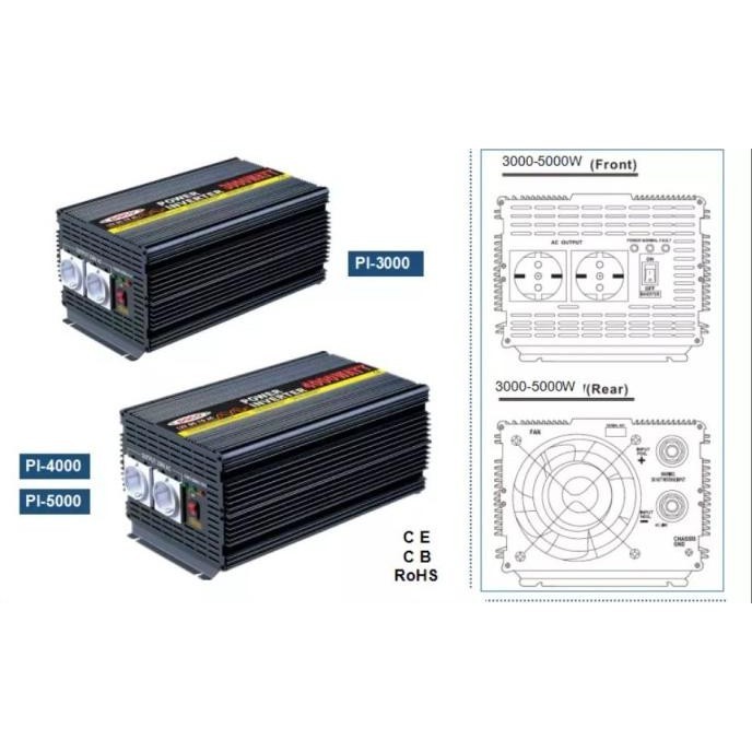 paling diminati] Power Inverter 4000 watt PACO