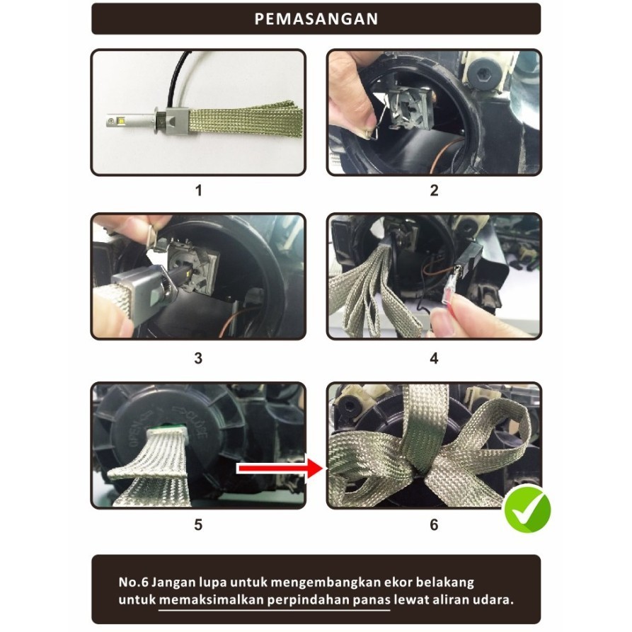 Bohlam Led H4 H8 H11 H16 H27 880 881 9012 Hir2 Cree Xhp50