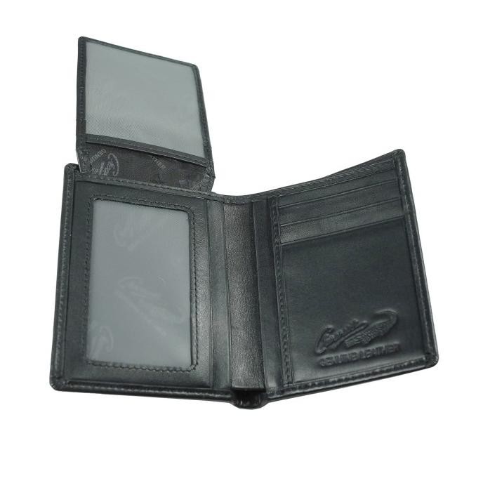 Crocodile 884By Dompet Pria Men Wallet Leather Kulit Original - Hitam