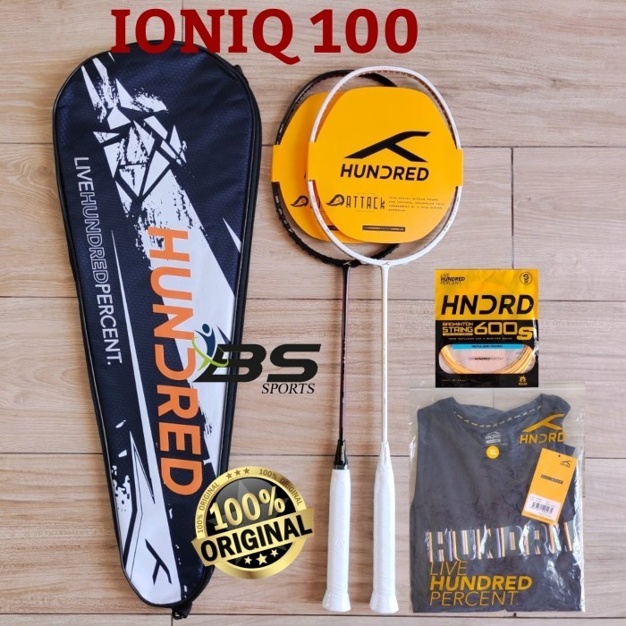 RAKET BADMINTON HUNDRED IONIQ 100 HNDRD IONIQ 100 ORIGINAL