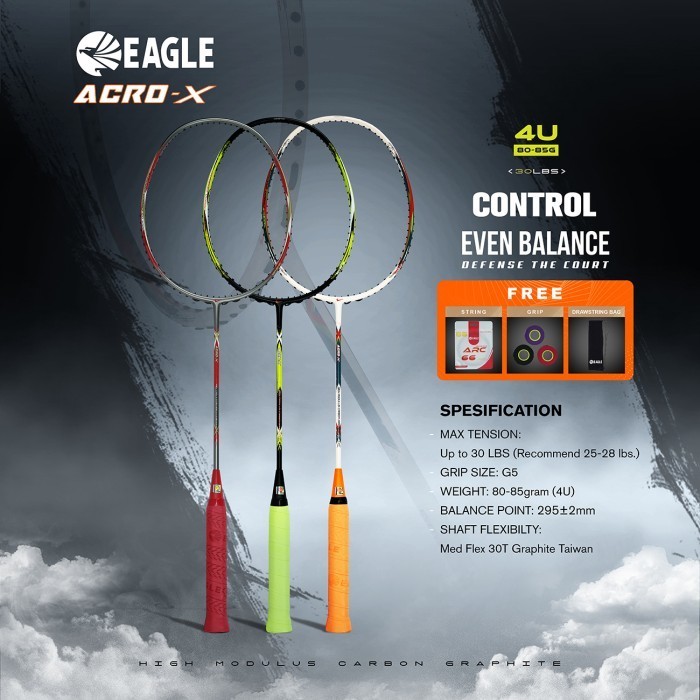 Eagle Raket Badminton Acro-X (Even-Balance 4U)