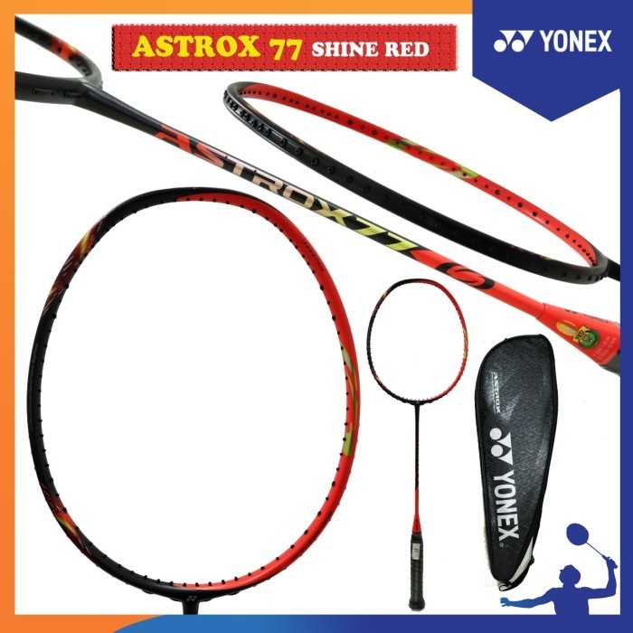 NEW YONEX ASTROX 77 SHINE RED RAKET BADMINTON ORIGINAL