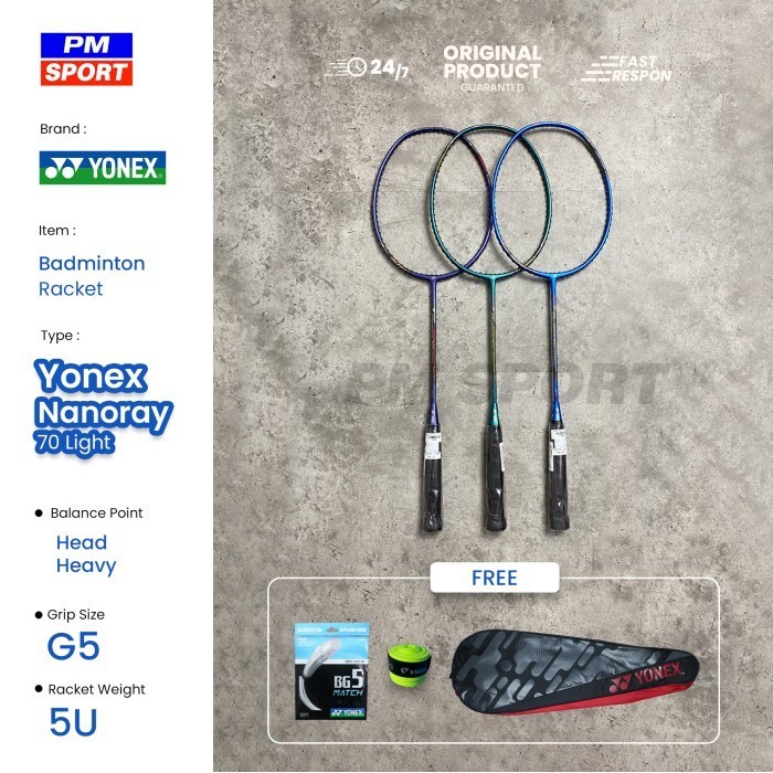 Raket Badminton / Bulutangkis Yonex Nanoray 70 Light