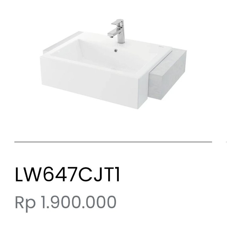 WASTAFEL TOTO SEMI TANAM LW647CJTI