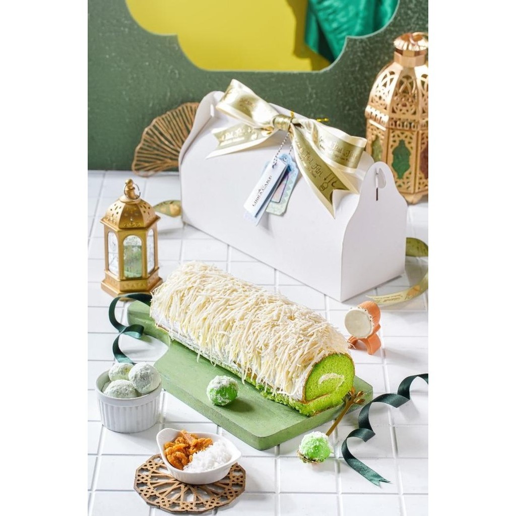 

Roll Cake Pandan | Hampers Lebaran | Parcel Lebaran | Kue Lebaran Shockitgow