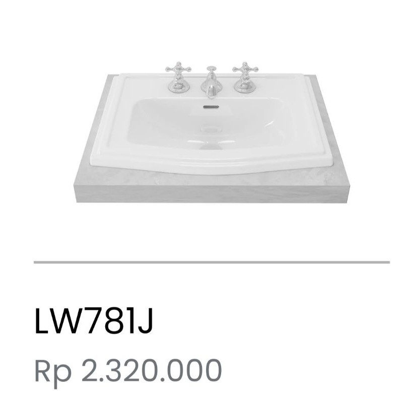 WASTAFEL TANAM BY TOTO LW781J