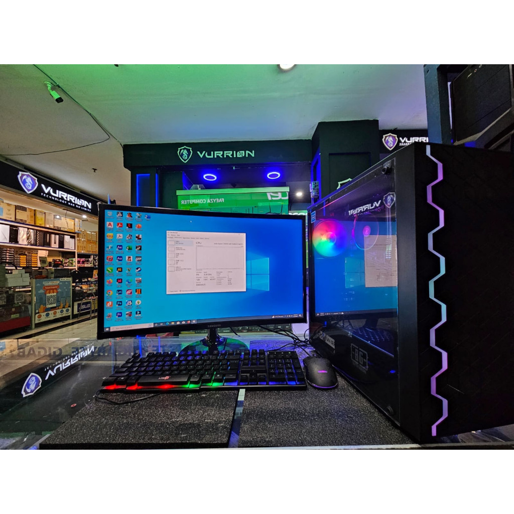 PC Gaming Editing Fullset Core i7 2600 Ram 16GB GTX 750 TI 4GB monitor LED 24 inch komputer