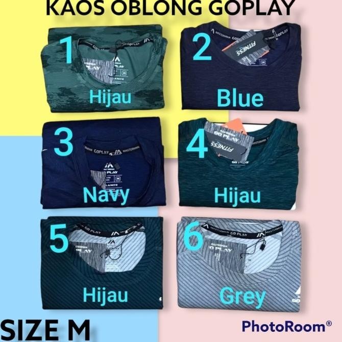 KAOS OBLONG PRIA MASTERMAN GOPLAY ISI 1 PCS