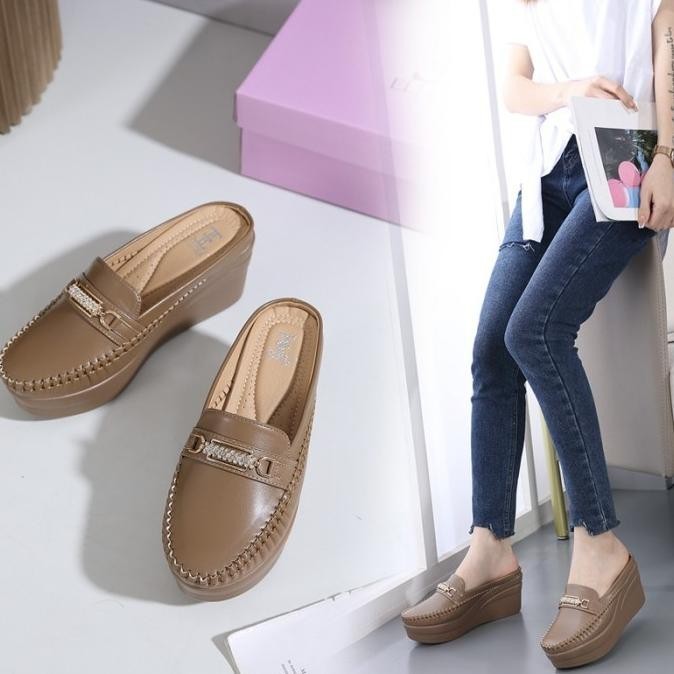Ellora Eb-1218 Sepatu Wedges Wanita Import