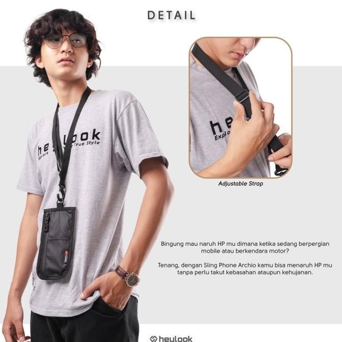 Tas Kalung Hp Selempang Gantung Leher Hanging Wallet Tempat Kartu Atm