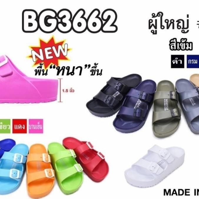 Sandal Wanita Red Apple Thick Sole Bg 3662 Original Thailand