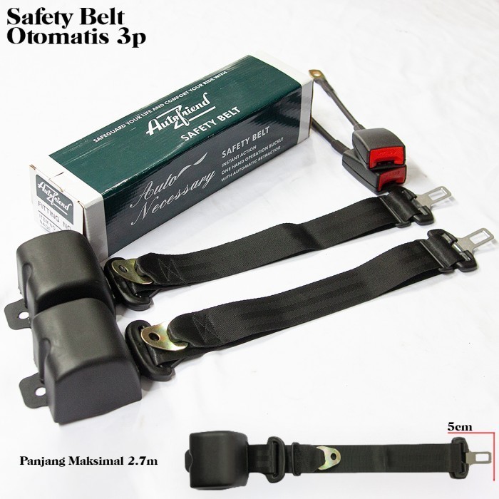 SAFETY BELT OTOMATIS SABUK PENGAMAN MOBIL SEAT BELT 3 TITIK UNIVERSAL