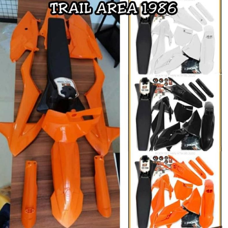 Barang Murah.Co Bodyset Ktm 85 2020 Body Set Trail Fullset Cover Tangki Slebor Spakbor Depan Belakan