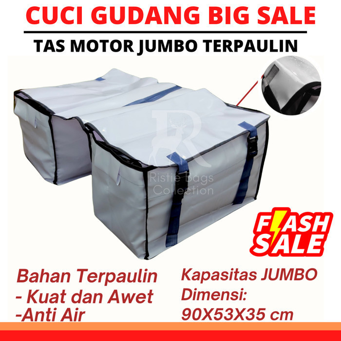 Harga TAS MOTOR TAS OBROK TAS KURIR BAHAN TERPAULI ANTI AIR ORI