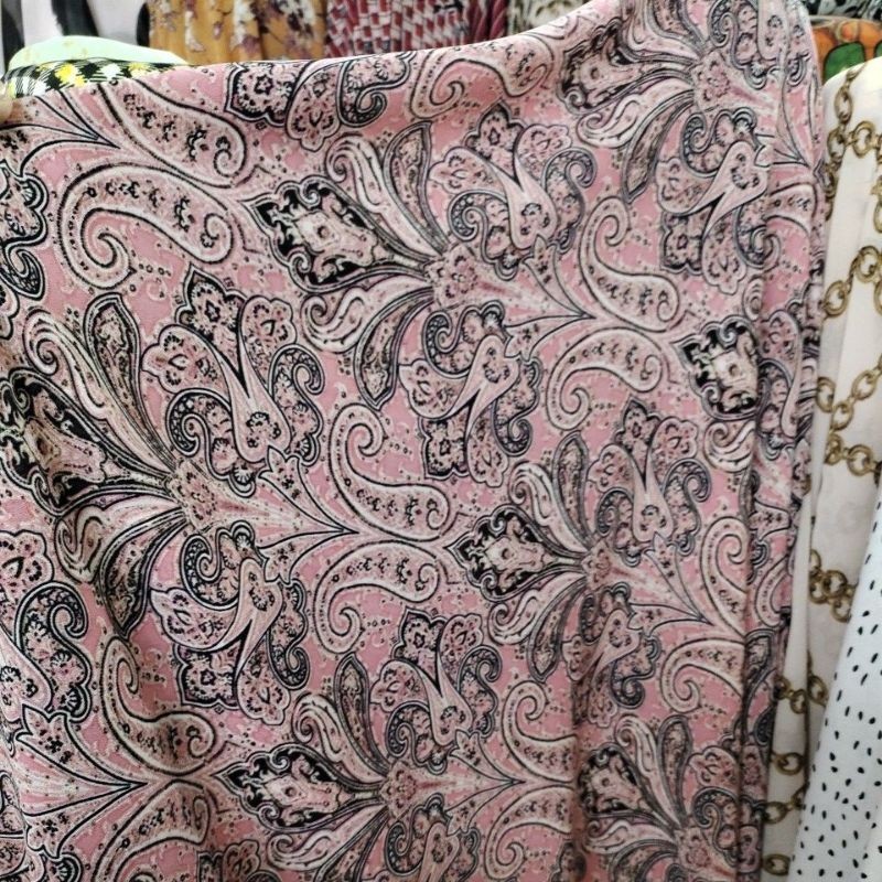 Kain Ceruty Zara Motif sy | Bahan Ceruti Zara  lq | kain Crepe Premium -  Bahan Atasan wanita