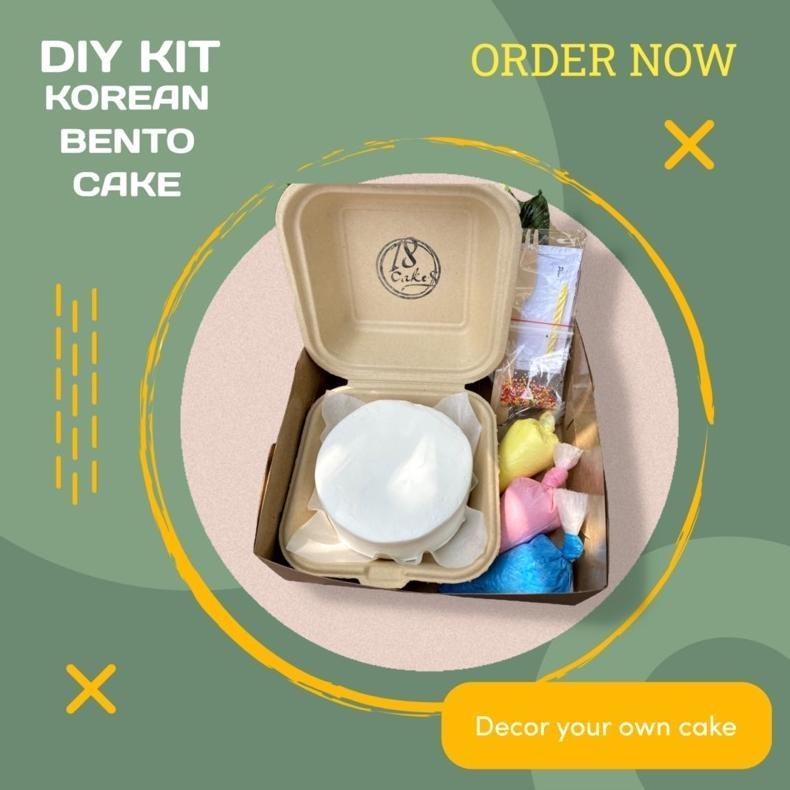 

New Diy Korean Bento Cake/Lunch Box Cake Hias Sendiri Terlaris