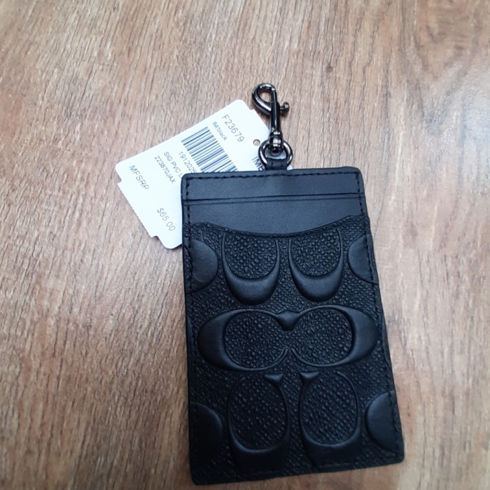 

BARANG TERLARIS Name Tag Holder Lanyard Gantungan ID Card Holder Coach Embos