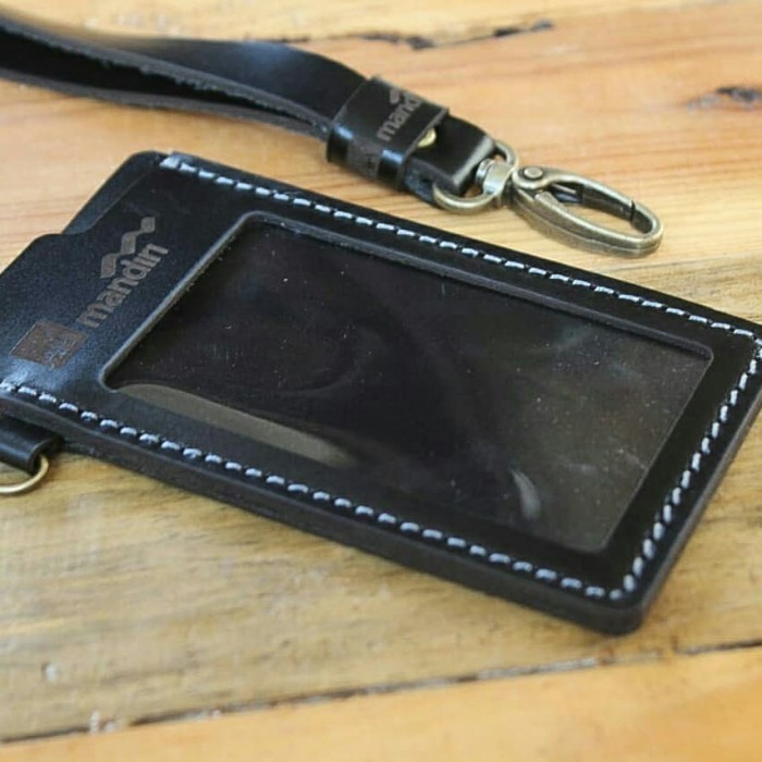 

BARANG TERLARIS ID CARD HOLDER KULIT CUSTOM NAMA & LOGO GRATIS DESAIN