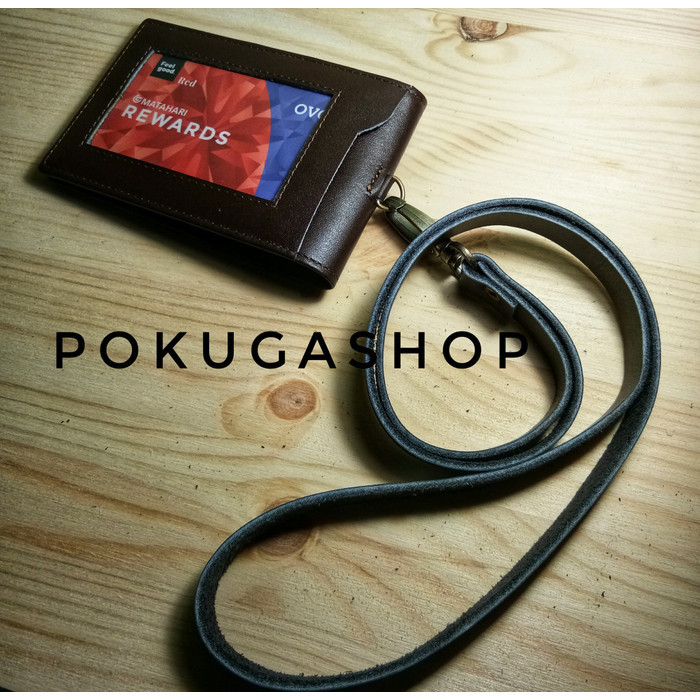 

BARANG TERLARIS name tag kulit asli premium /id card kulit /nametag kulit multifungsi