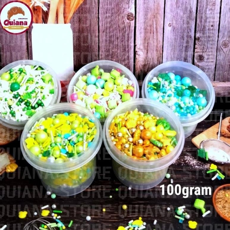 

New Mix Sprinkle 100G | Sprinkle Hiasan Kue Ulang Tahun | Dekorasi Kue Ulang Tahun Terlaris