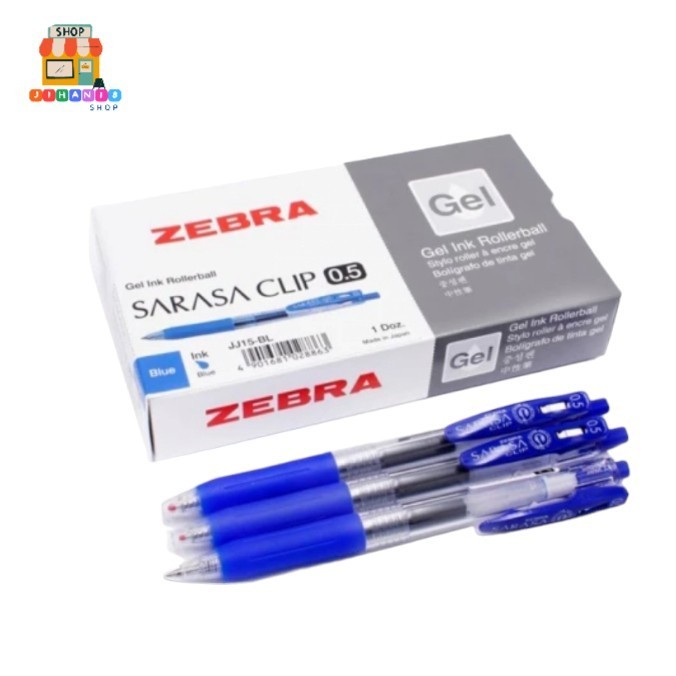 

Pulpen Pen Gel Zebra Sarasa Clip Warna 0.5 mm - 1 lusin