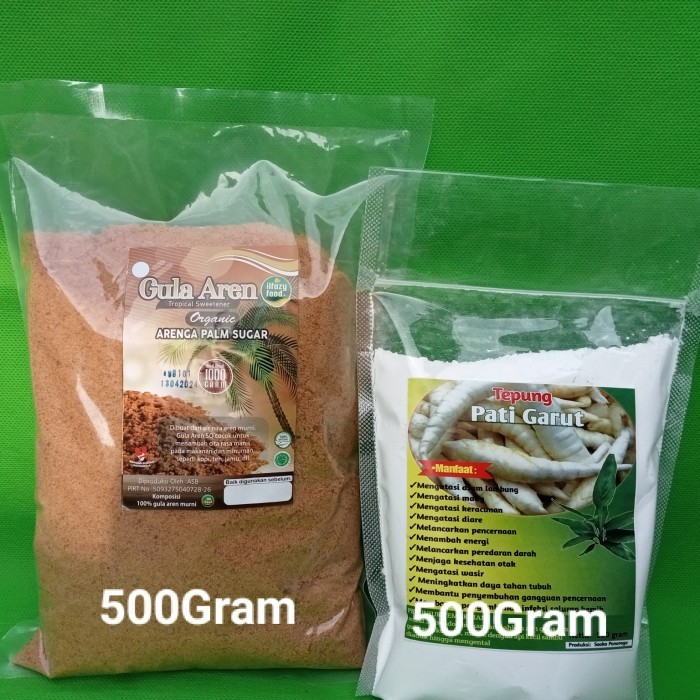 

HOT SALE PAKET TEPUNG PATI GARUT/ IRUT/ & GULA AREN SEMUT