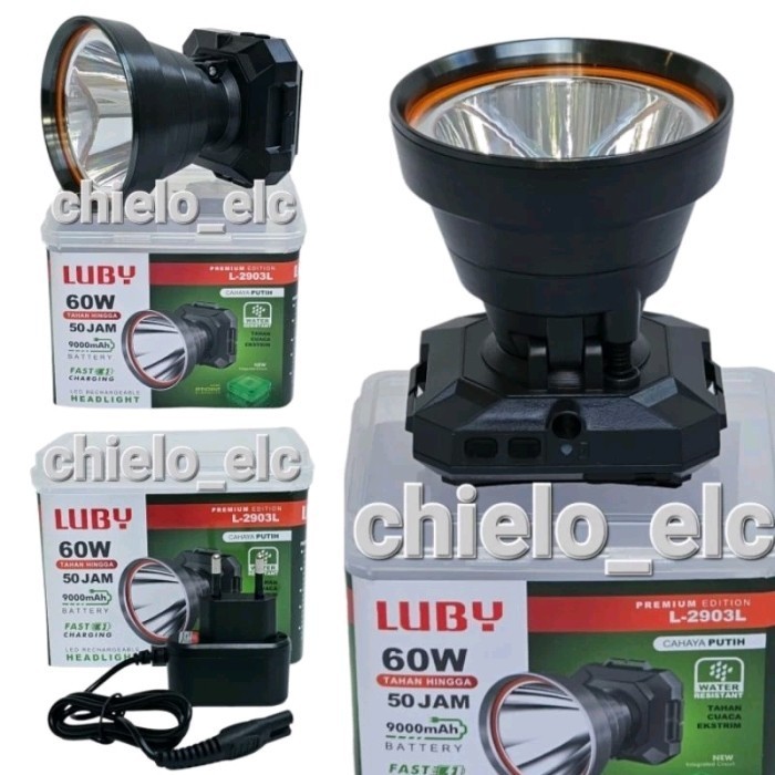 SENTER HEAD LUBY L2903L L2903K 60WATT , SENTER KEPALA LUBY 2903 60WATT
