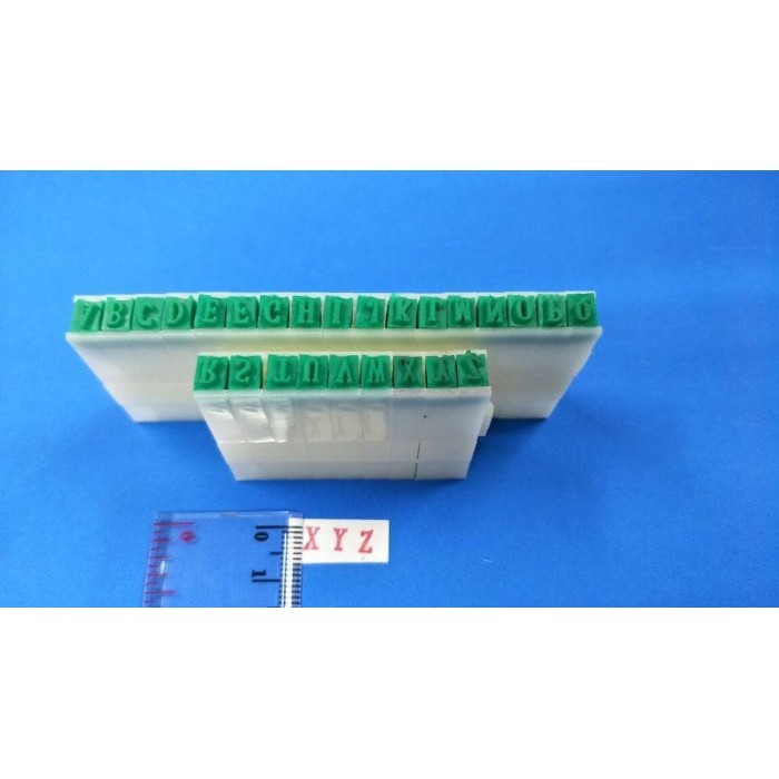 

Terlaris Stempel Huruf A sd Z ukuran 4mm Printing Kit Abjad SALE