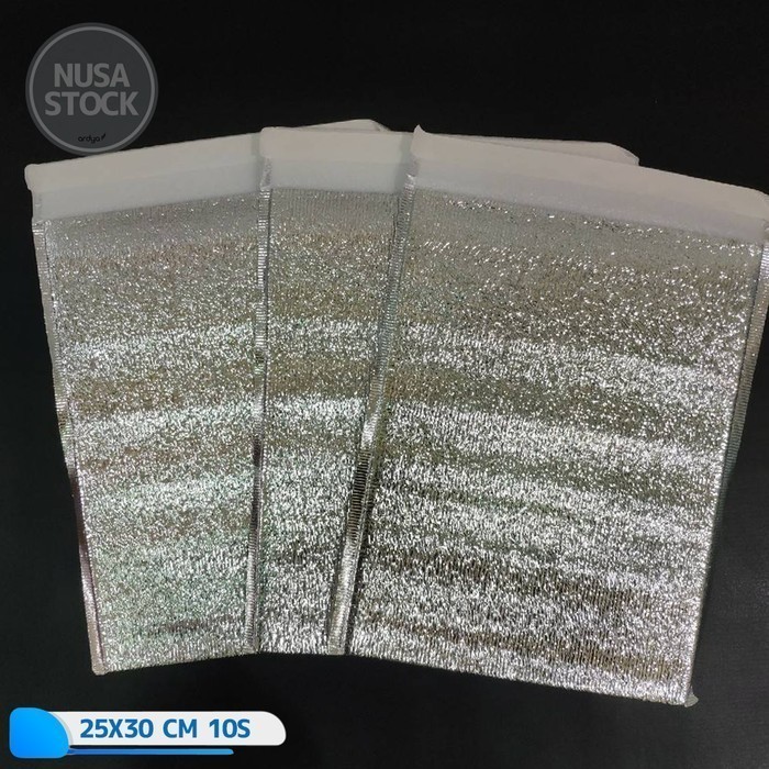 

Terlaris AMPLOP BUSA BKN BUBBLE ALUMUNIUM FOIL 25X30 CM KANTONG THERMAL POUCH SALE