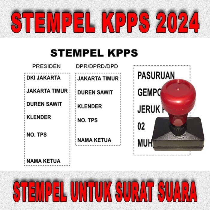 

Terlaris Stempel Pemilu, Stempel Surat Suara, Stempel TPS, Stempel PPS, Stempel SALE