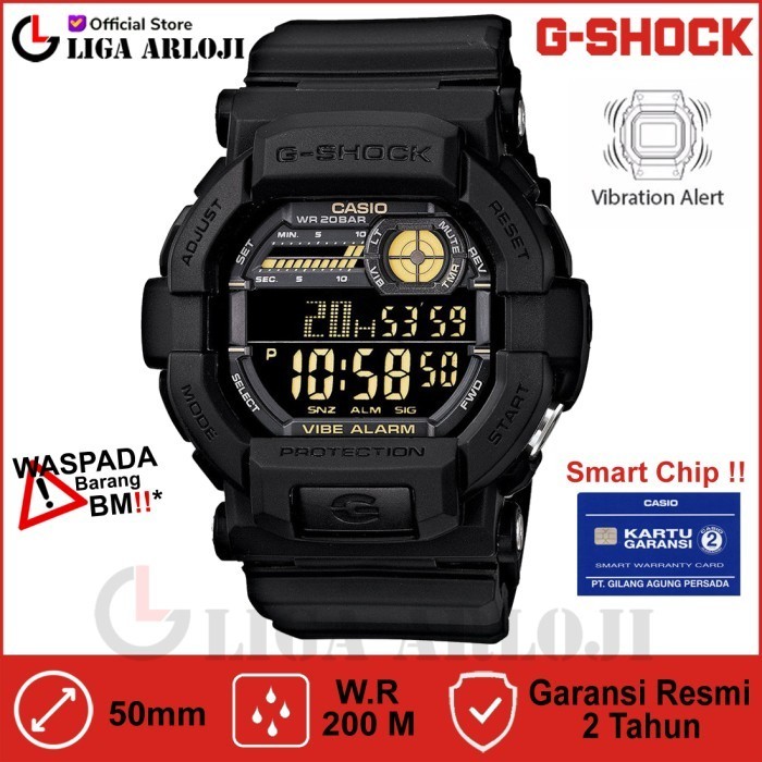 Casio G-Shock Gd-350-1Bdr - Jam Tangan Pria - Hitam