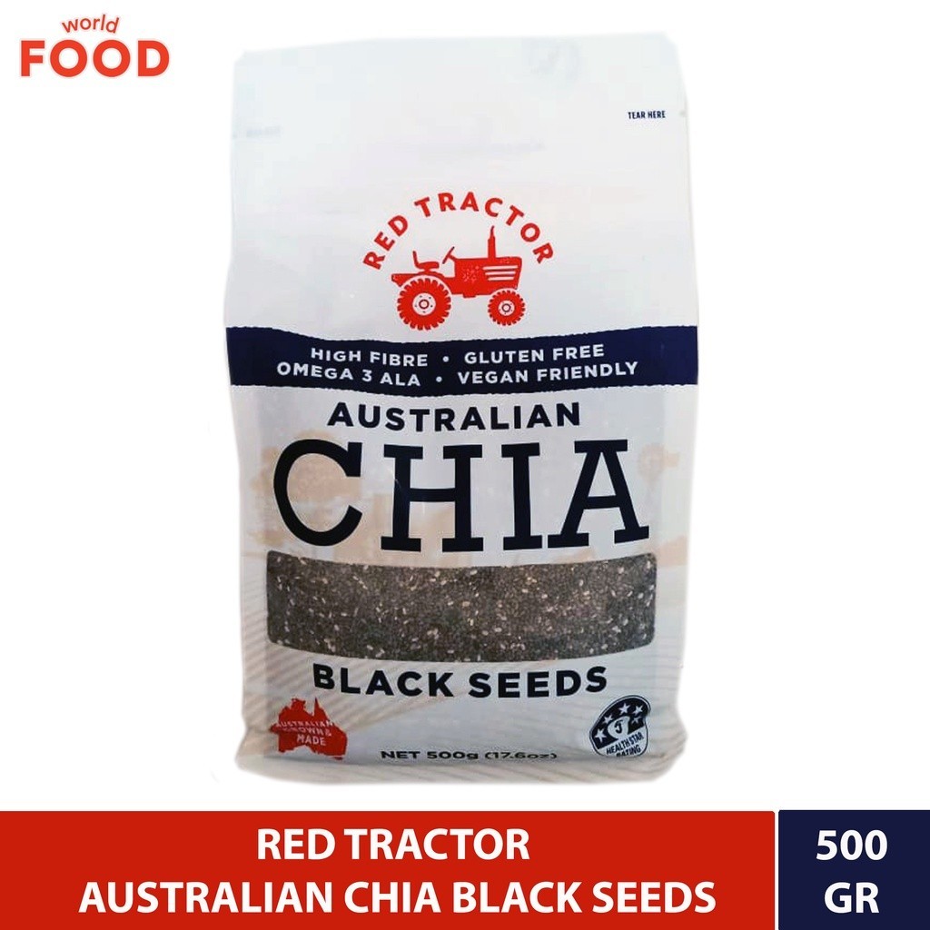 

RED TRACTOR AUSTRALIAN CHIA BLACK SEEDS 500GR