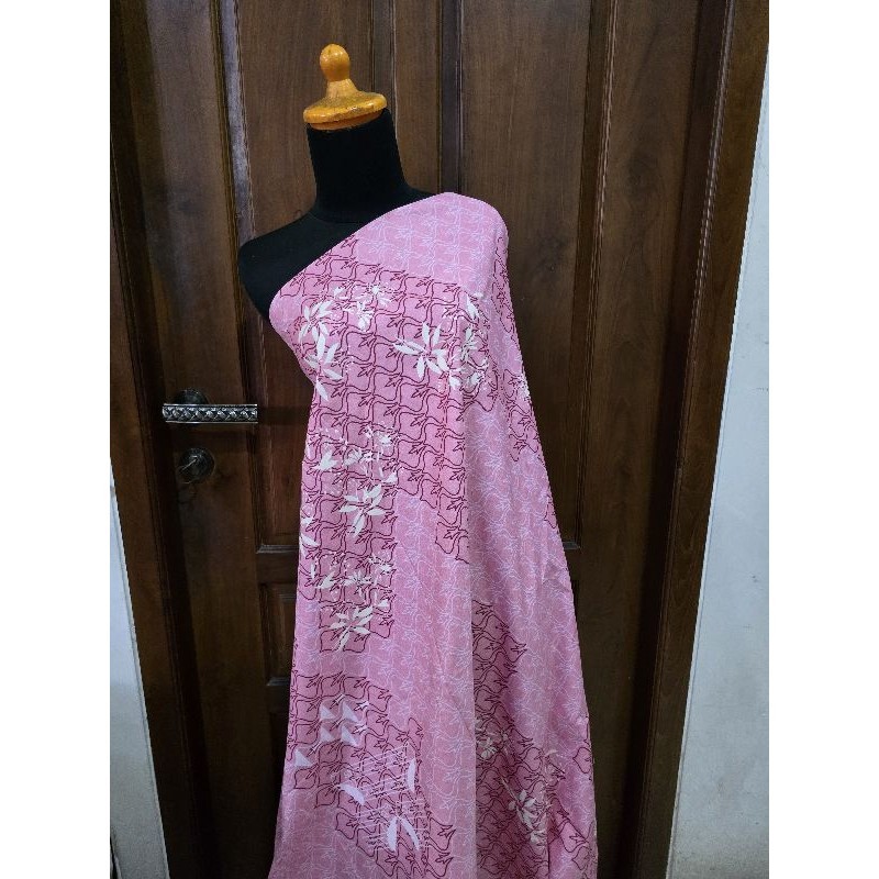 Kain Polimicro Motif Pink