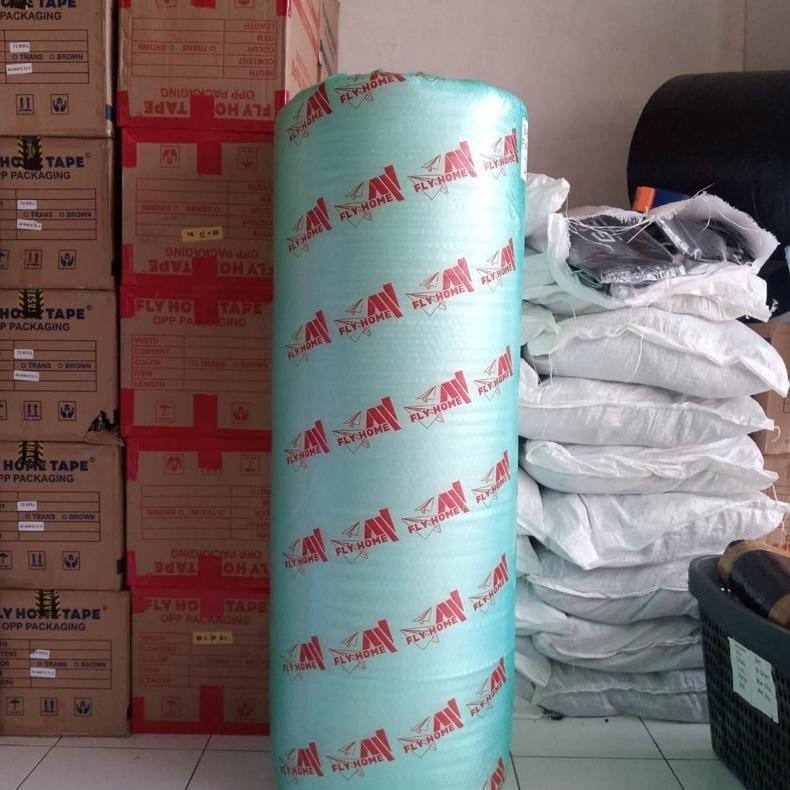 

Big Sale Flyhome Bubble Wrap Hitam Putih 3Kg Plastik Bubblewrap 1 Rol Top Quality Promo