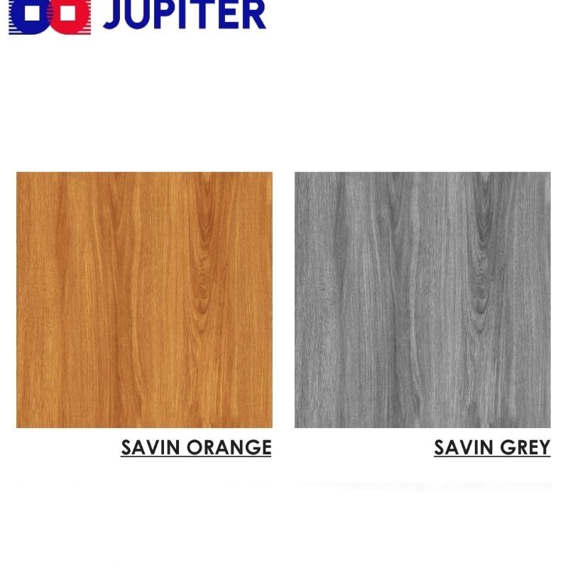 GRANIT GLOSSY MOTIF KAYU SAVIN ORANGE DAN SAVIN GREY UKURAN 50X50 BY JUPITER