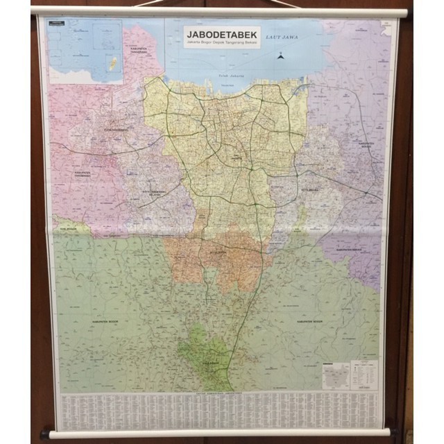 Peta Jabodetabek Peta Dinding
