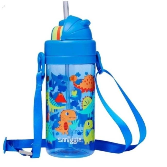 SMIGGLE BOTOL MINUM GLIDE DINO  TALI/KADO/ORI/BOTOL MINUM SEDOTAN TALI STOREKITA33