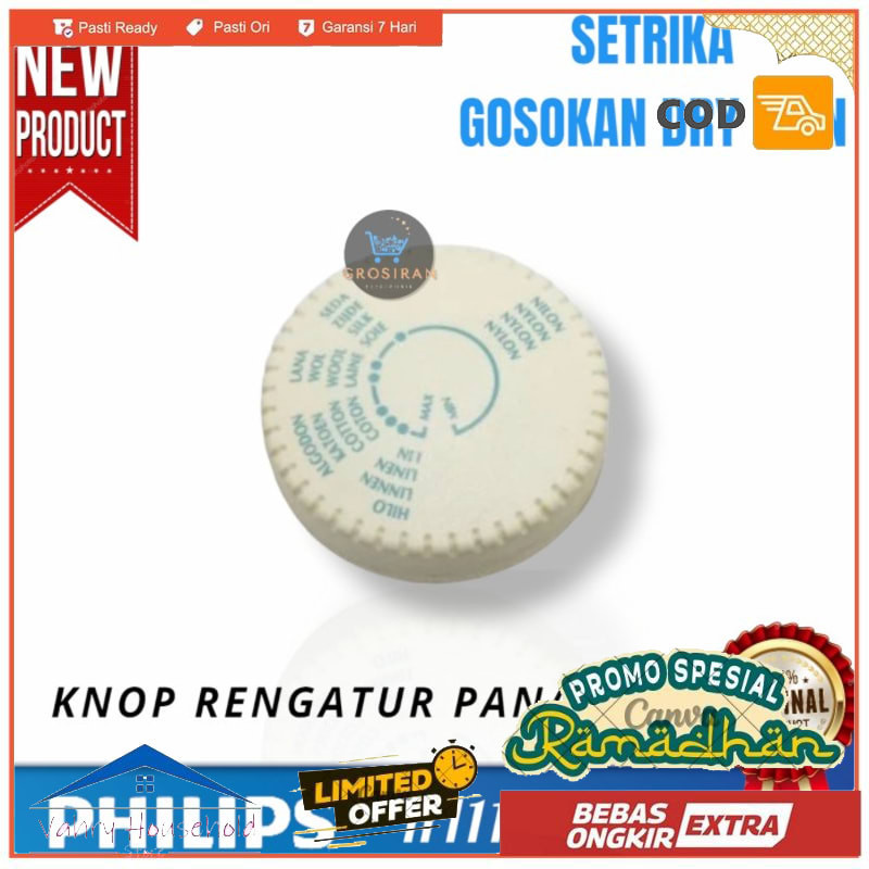 KNOP PUTARAN ELEMEN SUHU PHILIPS SETRIKA HI115 HI 115 GOSOKAN ORIGINAL
