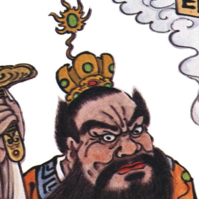 Lukisan Gantung Gulung Dewa Zhang Tian Shi Tio Tian Shi 30X80Cm Lg214