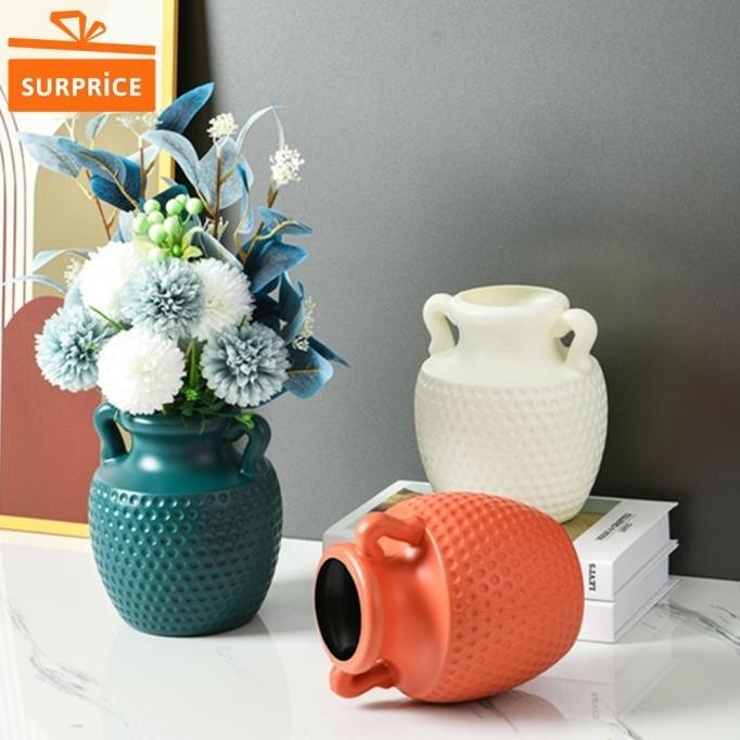 Surprice Vas Bunga Gagang Plastik / Pot Dekorasi Rumah Minimalis