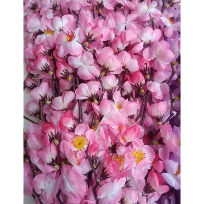 Bunga Sakura Artificial Plastik Palsu Lusinan