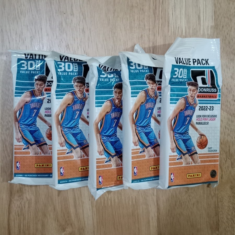 Kartu Basket Panini Don Russ 2022-23 Value Pack. 30 Kartu per pack.
