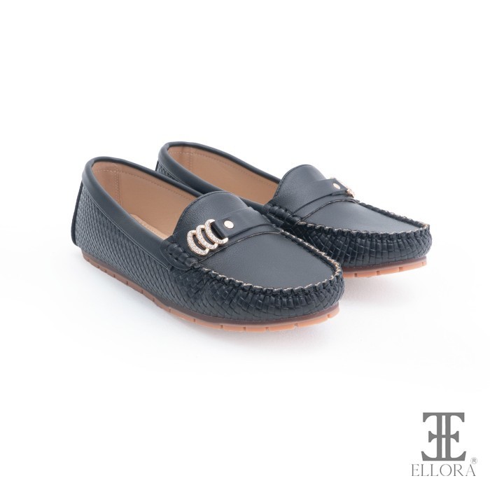 Ellora Eb-1563 Sepatu Flat Wanita Loafers Kerja Import