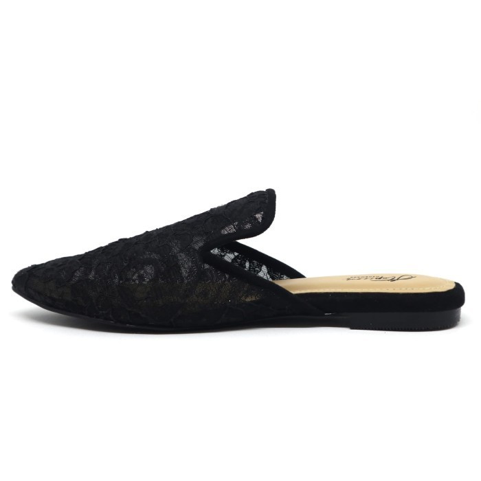 Stepicon (Leah) Sandal Wanita Brokat Flat Teplek