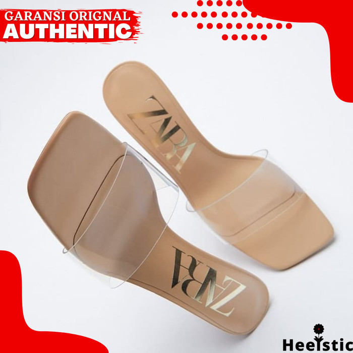 Sandal Heels Zara Wanita Original Branded Store H418