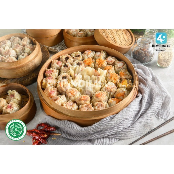 

Uinn - Flash Sale! Dimsum 49 Isi 50 Pcs Frozen Food Halal/ Dimsum Jakarta