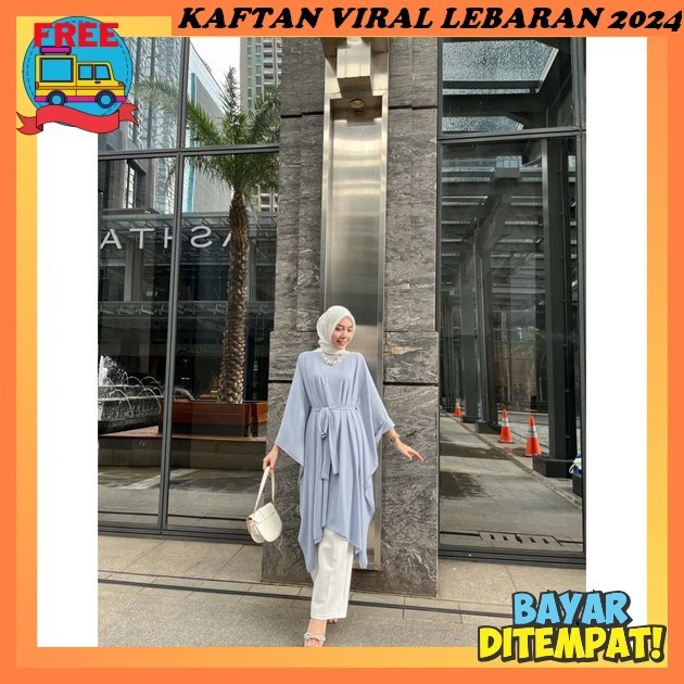 Kain Kaftan Wanita Terbaru 2024 Kondangan Kaft Bj Gams Dress Korean Style Muslim Remaja Kaftn Abya K