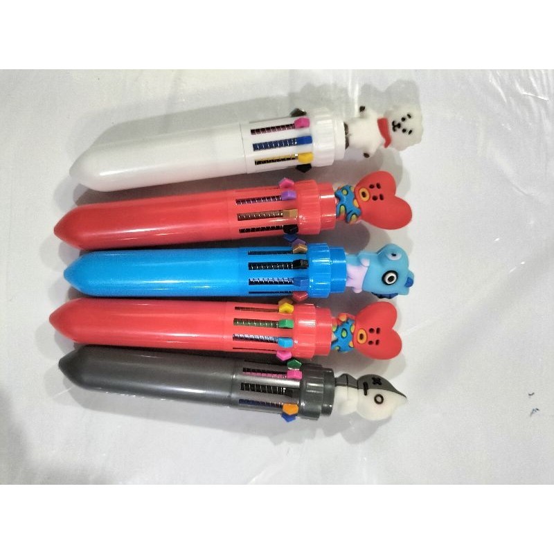 

pena karakter 10 warna BT21