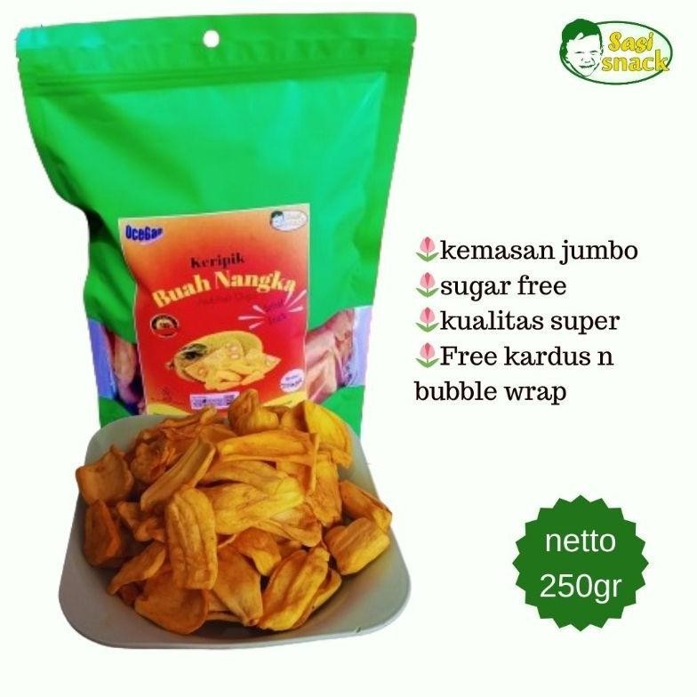 

POI KEMASAN JUMBO Keripik Nangka Kualitas Super 250 gr TERLARIS